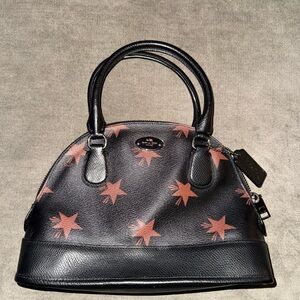 Coach Black and Pink Star Satchel EC